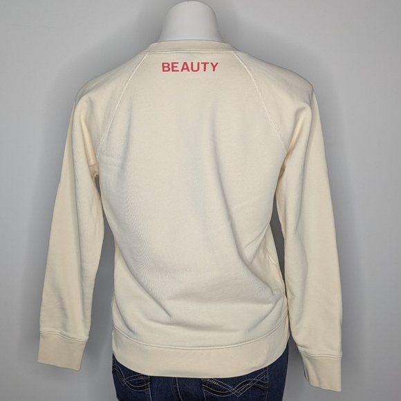 J Crew Cream Rose Gold Beaute Sweatshirt S - Picture 6 of 9